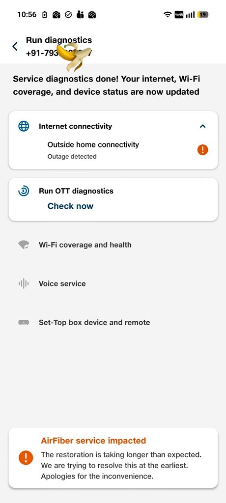 Howizthat's tweet photo. It's an every evening story from @JioCare . Internet is slower everyday and you get nothing for what you paid for. Do not buy Jio Air Fiber https://t.co/lRJBJl5LlL