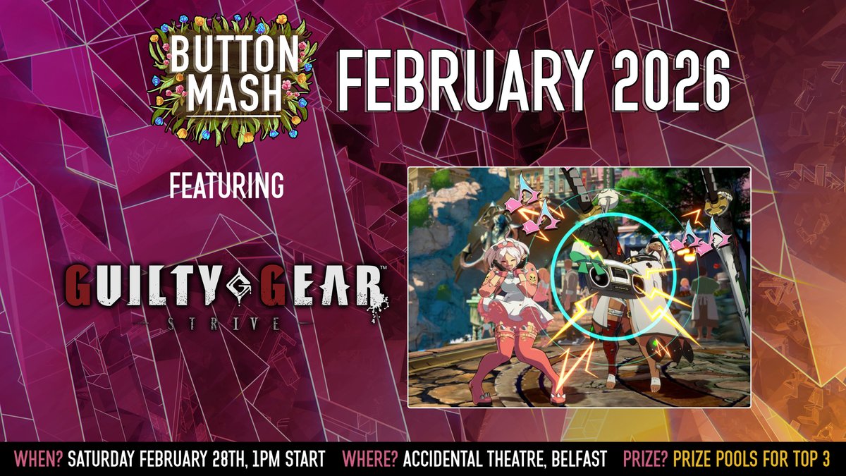Our first Belfast offline of 2026 is fast approaching, and it will feature Guilty Gear Strive!

It's happening on Saturday the 28th of February, so if interested, be sure to get registered here: start.gg/tournament/but… #GGST