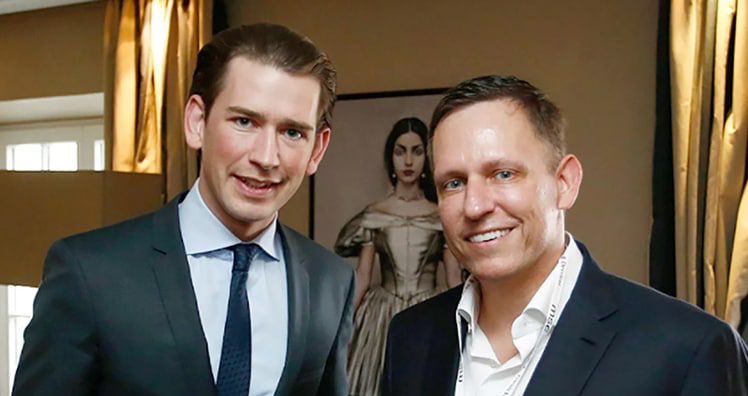 For those who didn’t know, Austria’s former chancellor Sebastian Kurz works for Peter Thiel