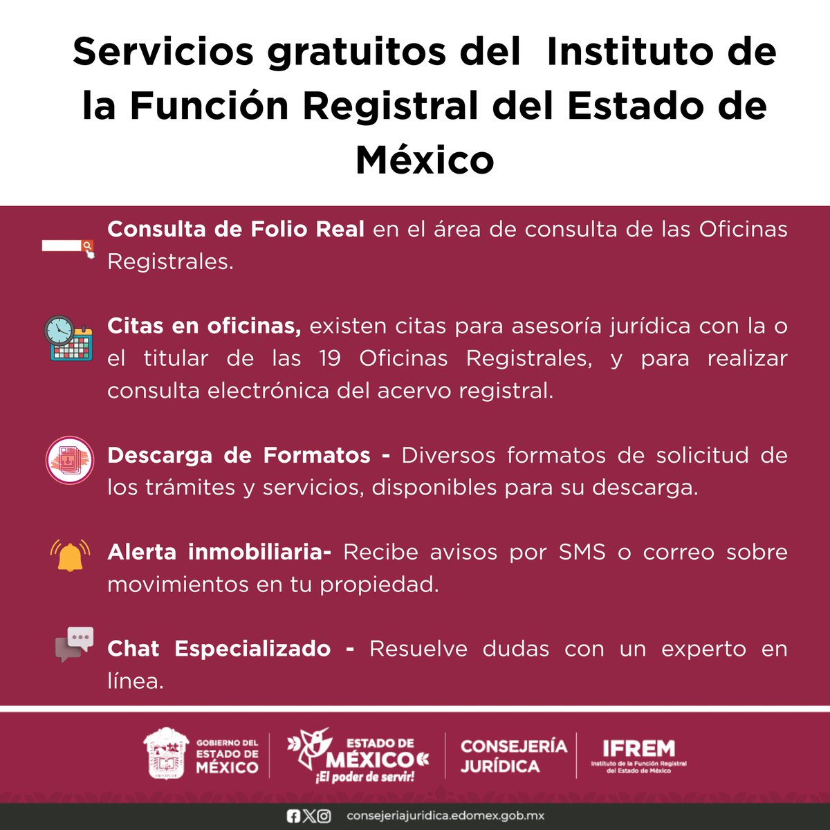 IFREM_GEM's tweet photo. Consulta nuestros servicios totalmente GRATUITOS y evita cobros indebidos.
#IFREM #ElPoderDerServir
¿Trámite en el IFREM? ¡Que no te engañen!
Consulta nuestros servicios totalmente GRATUITOS y evita cobros indebidos.
#IFREM #ElPoderDerServir https://t.co/3oVtKnBl2D