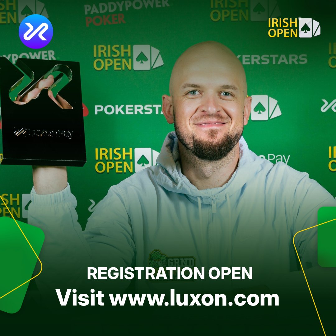 Luxon Pay is back at the Irish Poker Open 🇮🇪

Proud to have @LuxonPay as the Main Sponsor of the €1M GTD Mystery Bounty 🔥💰

Fast. Secure. Seamless. Move your bankroll the right way.

Get set up 👉 luxon.com

Register now &amp; get ready to roll! 🎲

#Poker #Luxon