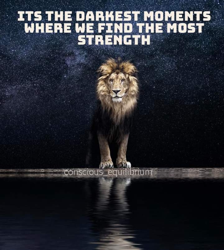 It's the darkest moment...