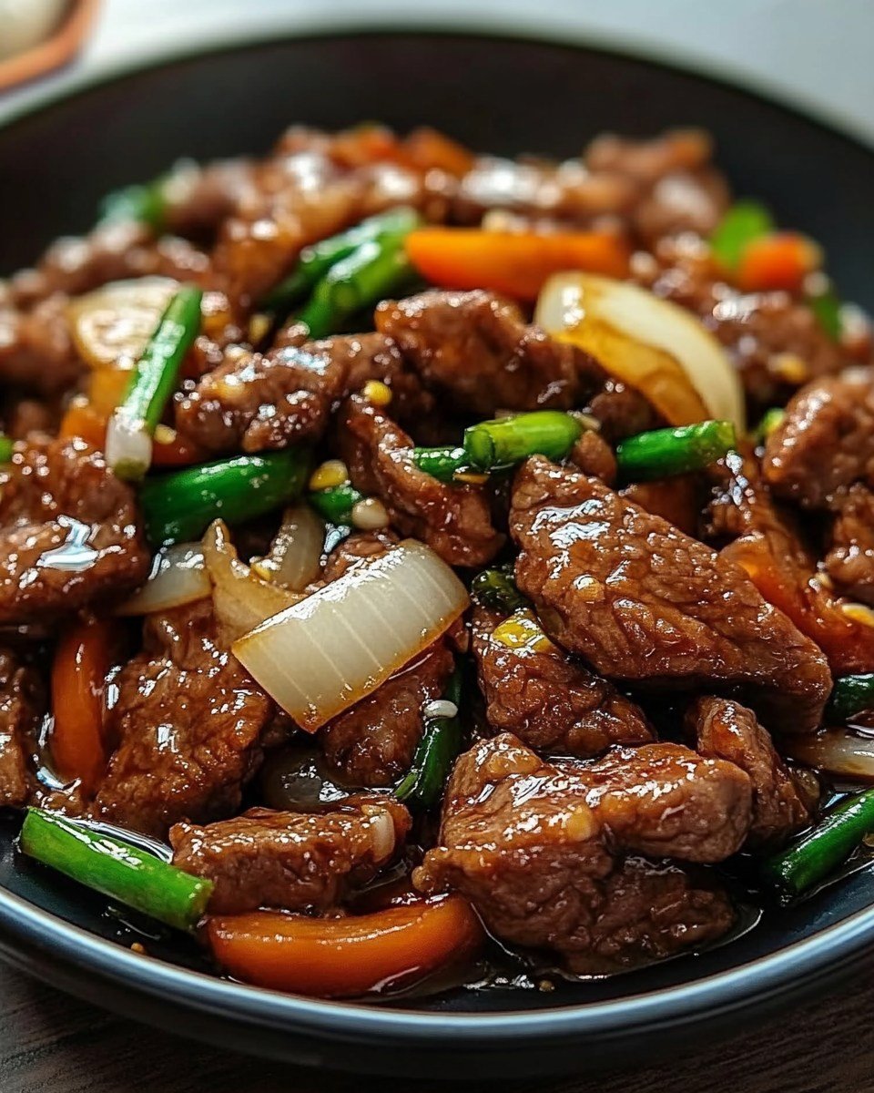 CHINESE BEEF AND ONION STIR-FRY
