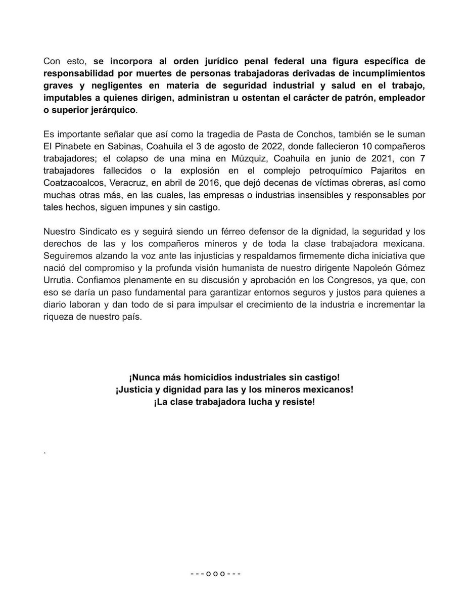 🔴¡Nunca más homicidios industriales sin castigo! 

Hoy mi compañero Diputado Suplente <a href="/JesusJimenezMX_/">Jesús Jimenez</a> presentó una iniciativa que por años he impulsado para incluir el #HomicidioIndustrial en el catálogo del régimen de responsabilidad penal de las personas jurídicas. 

En el