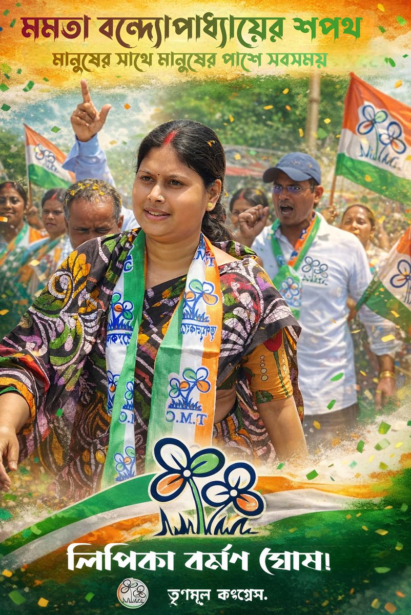 rahul____ji's tweet photo. মালদা জেলার বৈষ্ণবনগর বিধানসভার মানুষের মুখে আজ একটাই নাম @AITC_LIPIKA স্বচ্ছ ভাবমূর্তি, সাহসী কণ্ঠ আর তরুণ নেতৃত্বের শক্তিতে. তিনি হয়ে উঠেছেন মানুষের আশা, ভরসা আর ভালোবাসার প্রতীক। আবেগে মানুষের পাশে,
উন্নয়নে একের পর এক প্রতিশ্রুতি পূরণ,
সংগ্রামে অটল, স্বপ্নপূরণে দৃঢ়প্রতিজ্ঞ। https://t.co/rbspUJtyR8