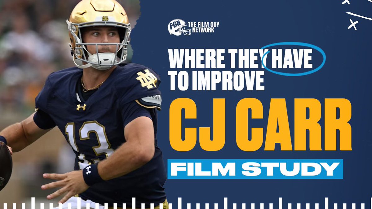 FILM: If Notre Dame is going to remain in title contention in 2026, it’s because of their QB. 

We take a look at where CJ Carr must improve. 

youtu.be/-TZfTlJcghg?si…