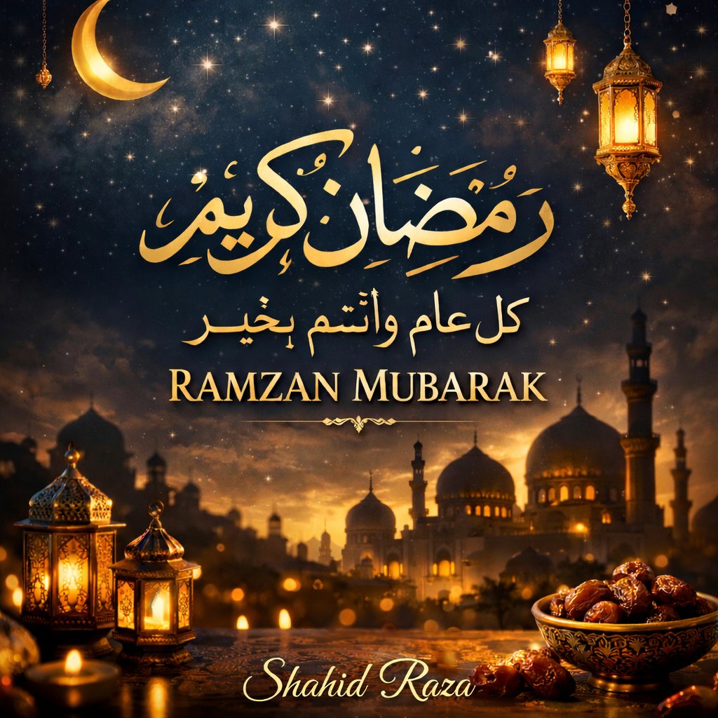 SHAHID0500's tweet photo. 🌙 رمضان مبارك 1447 هـ 🌙
اللهم بلغنا رمضان وأعنا فيه على الصيام والقيام،
واغفر لنا وارحمنا.
كل عام وأنتم بخير.
🌙 Ramadan Mubarak 1447 AH 🌙
May Allah bless us in Ramadan 1447,
forgive us, and accept our fasting and prayers.
Wishing you a blessed Ramadan. https://t.co/Vja5o1naV9