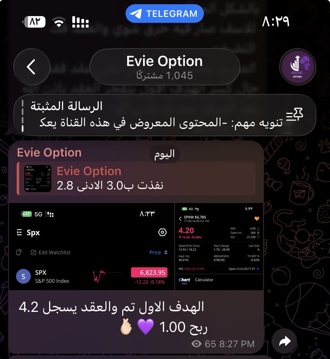 Evieoption tweet picture