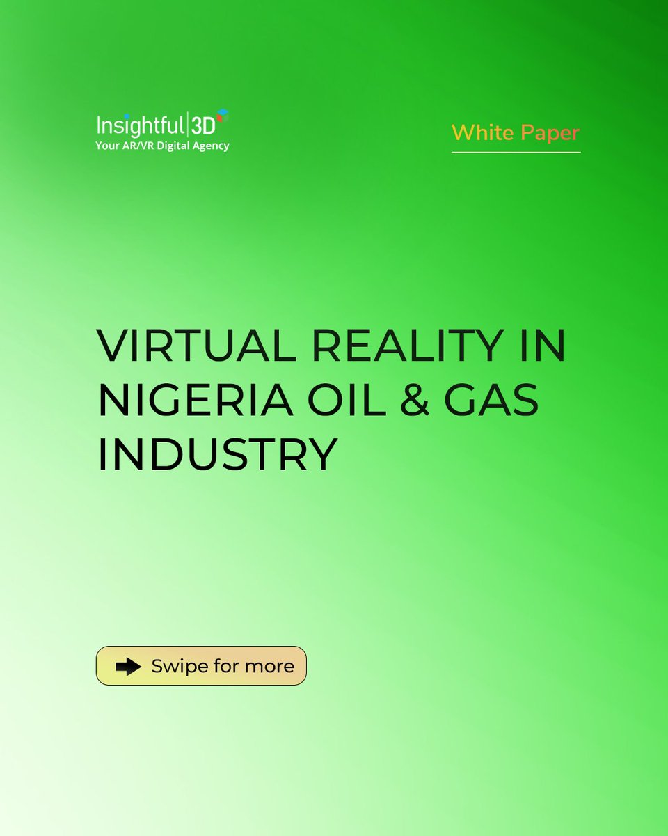 Insightful3D's tweet photo. Our new white paper shows how VR is improving safety, training speed, and efficiency in oil &amp; gas.
Train for real risks before entering the field.
Read more
https://t.co/JUL2Xckg8k

#VirtualReality #OilAndGas #XR #EnergyTech https://t.co/rZo2ygY5nN