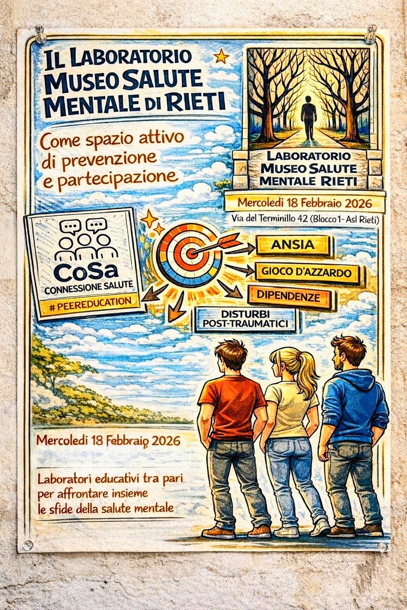 <a href="/MuseoRieti/">Museo Salute Mentale Rieti</a> evento formativo scuole #prevenzione #salutementale