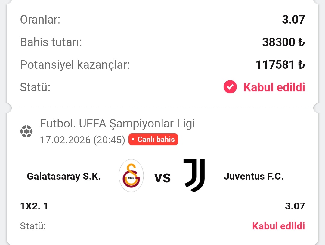 Galatasaray kazanırsa RT yapan ve aşağıdaki kanala katılan 3 kişiye 7.500₺'yi bölüp göndereceğim.

t.me/RafaBetsLive