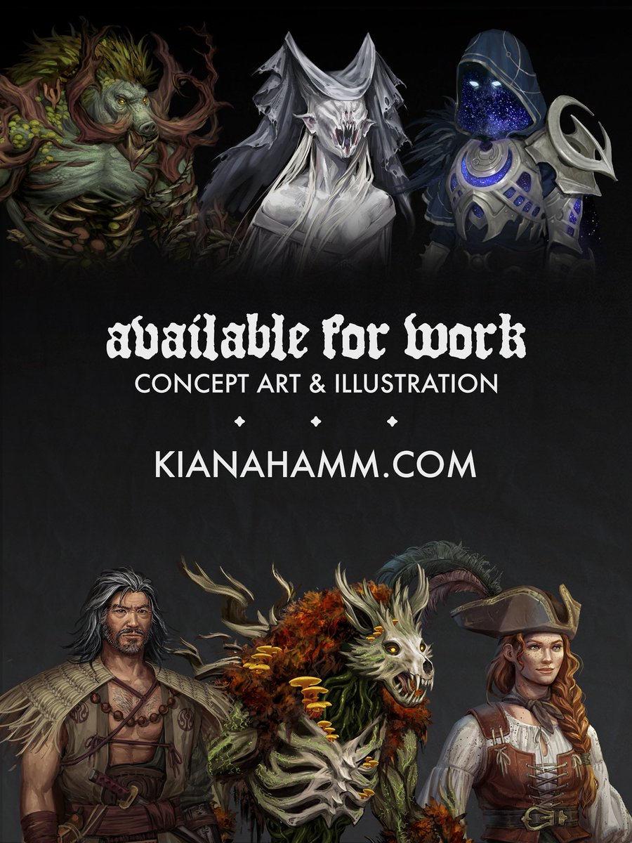 Hire me to draw your characters, costumes, and creepy crawlies :)

As some of you know, I was laid off last year along with the rest of my team. I’m officially looking for concept art work again in the game industry