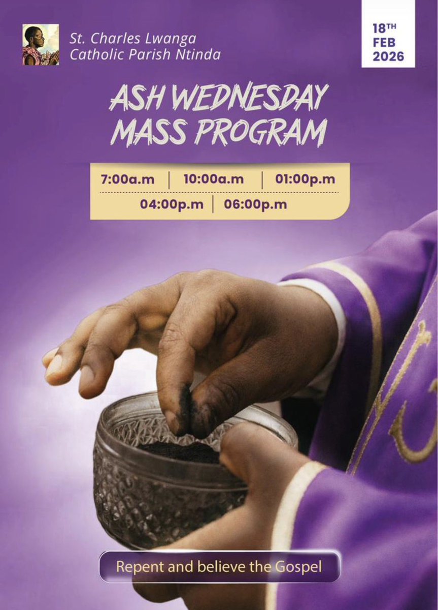 ugcatholics's tweet photo. Ash Wednesday at St Charles Lwanga Parish Ntinda https://t.co/S7WitwRSoi
