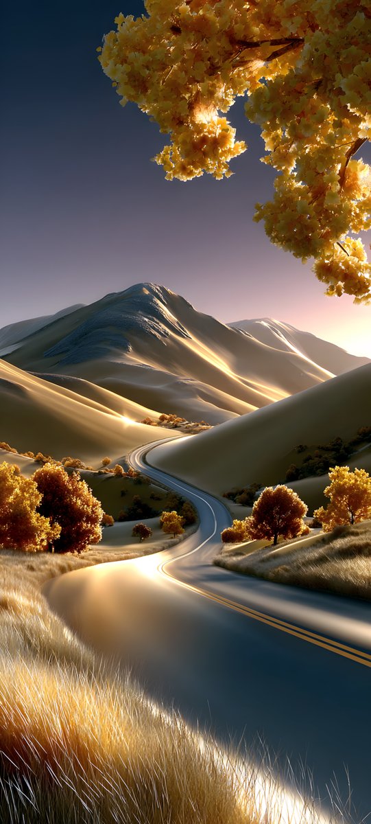 Halleyapps's tweet image. Golden hour lighting composition! The leading lines create a perfect path into the horizon. Notice the high dynamic range handling the contrast between the shadows and the saturated foliage. 

#Composition #GoldenHour #LandscapeDesign