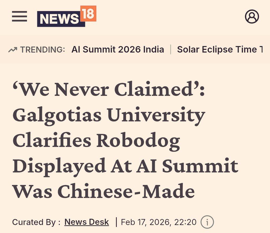 mainbhiengineer's tweet photo. A country with so many IITs and IISc, what Galgotias university was doing at AI summit at first place?

They're like Lovely professional University for EWS. https://t.co/RxNYmK1kln
