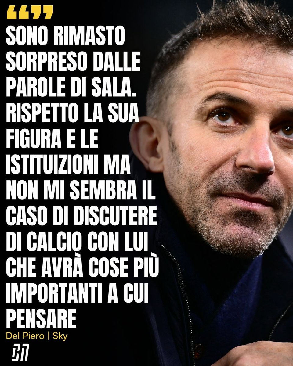 ilbianconerocom's tweet photo. La risposta di #DelPiero a Sala 🔨 https://t.co/bgpZPKFTK3