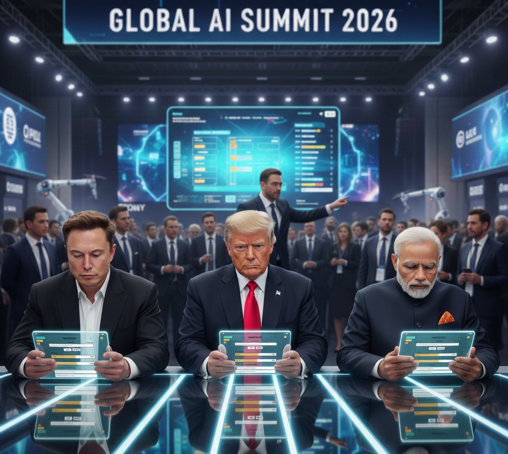 ContextoGame's tweet photo. Global AI Summit 2026 just got competitive😁
Elon vs Trump vs Modi..
Not on policy. Not on tech.
On Contexto.🔥
Who is winning this round?

#AISummit #ElonMusk #trump #Modi #Contexto https://t.co/kk6loBDrLX