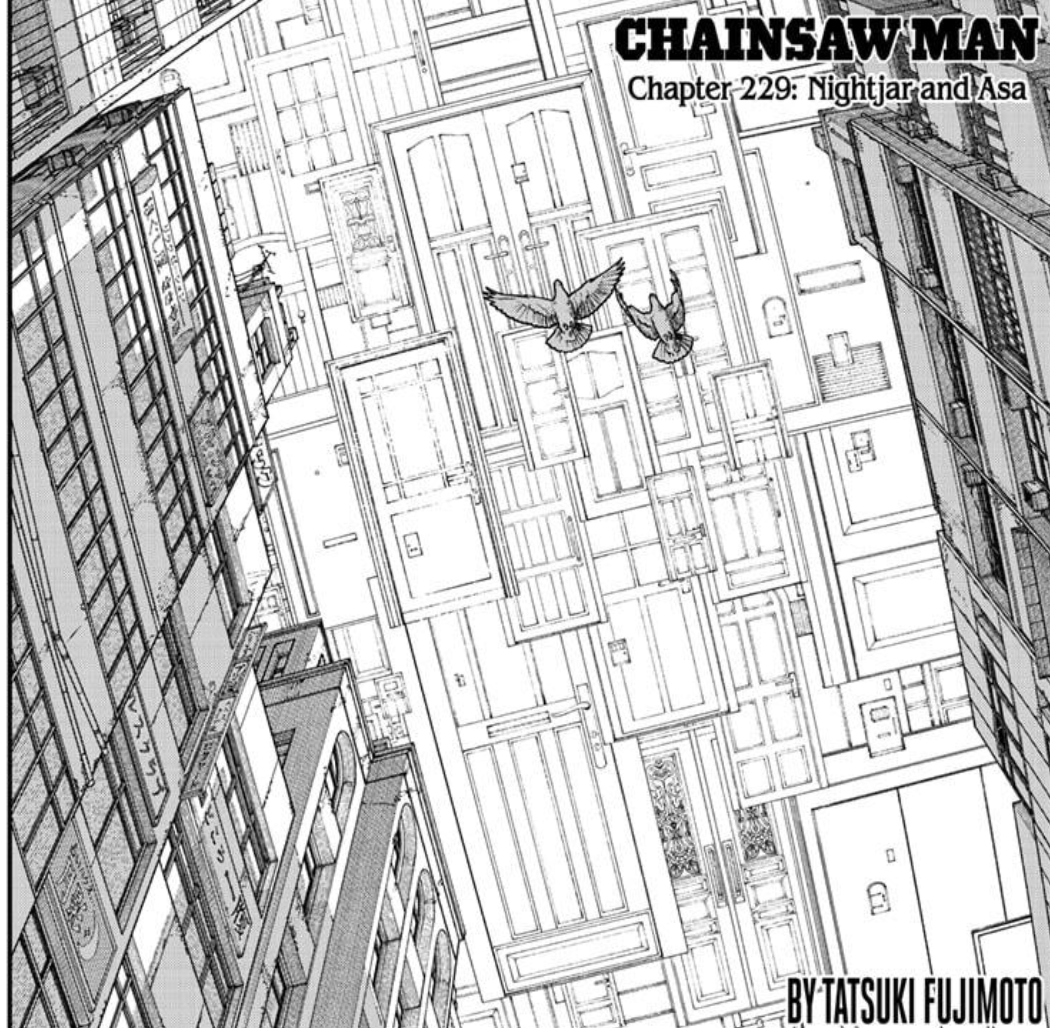 Latest chainsaw man chapter started with this beautiful panel of hell ...