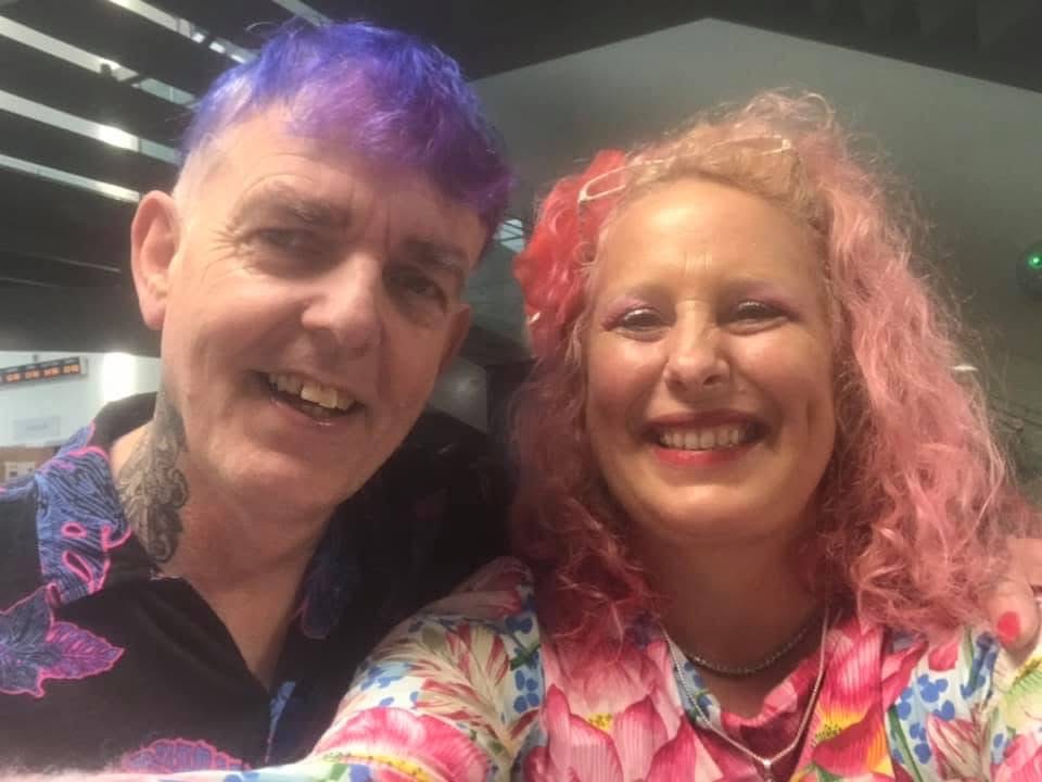 BestBirdingGal's tweet photo. @autisticgardner you &amp; me 7 years ago.  Such a long time ago now.  I was so pleased to meet you. Great coloured hair too for both of us. XX https://t.co/LxkwoBZqmt