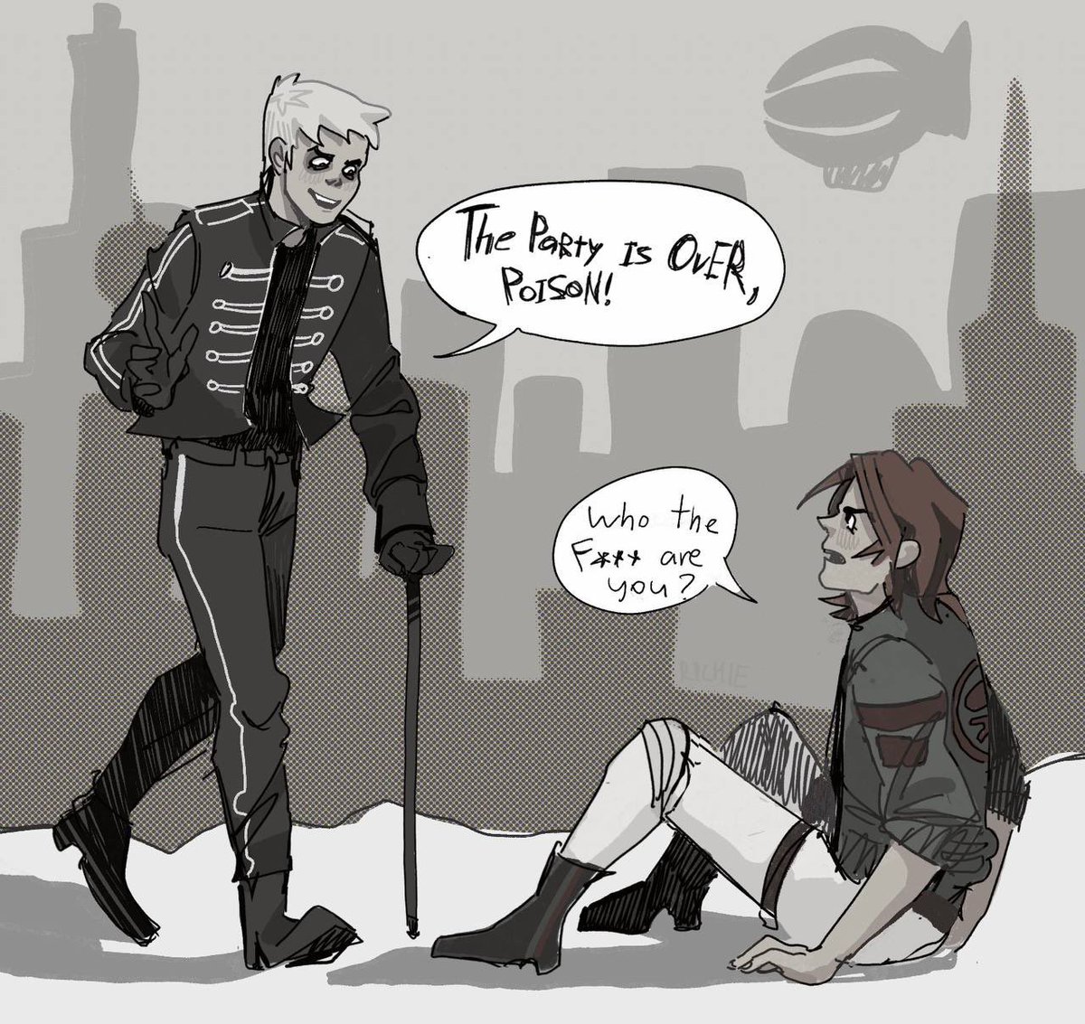after a shootout poison wakes up in a strange place
#mcr
