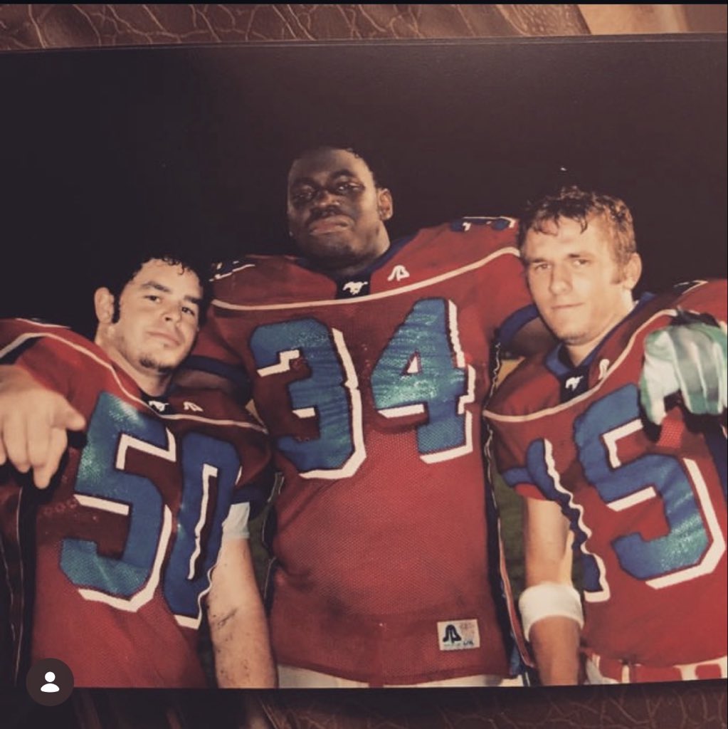 chrislujan2010's tweet photo. My uncle chance was a stud back in his day.He played WR,Kicker,Corner and safety.He was also a stud of a pitcher in baseball,he  played for a D2 school and threw a first ever no-hitter in the schools history https://t.co/fC2ZjUgV24