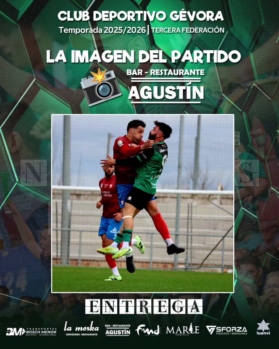 📸 𝐋𝐀 𝐈𝐌𝐀𝐆𝐄𝐍 𝐃𝐄𝐋 𝐏𝐀𝐑𝐓𝐈𝐃𝐎 con
𝐑𝐞𝐬𝐭𝐚𝐮𝐫𝐚𝐧𝐭𝐞 𝐀𝐠𝐮𝐬𝐭𝐢́𝐧

🥷 ℰ𝓃𝓉𝓇ℯ𝑔𝒶 

⚔️ En cada jugada, en cada acción del partido el equipo demuestra que no se rinde y que lucha hasta el último minuto.