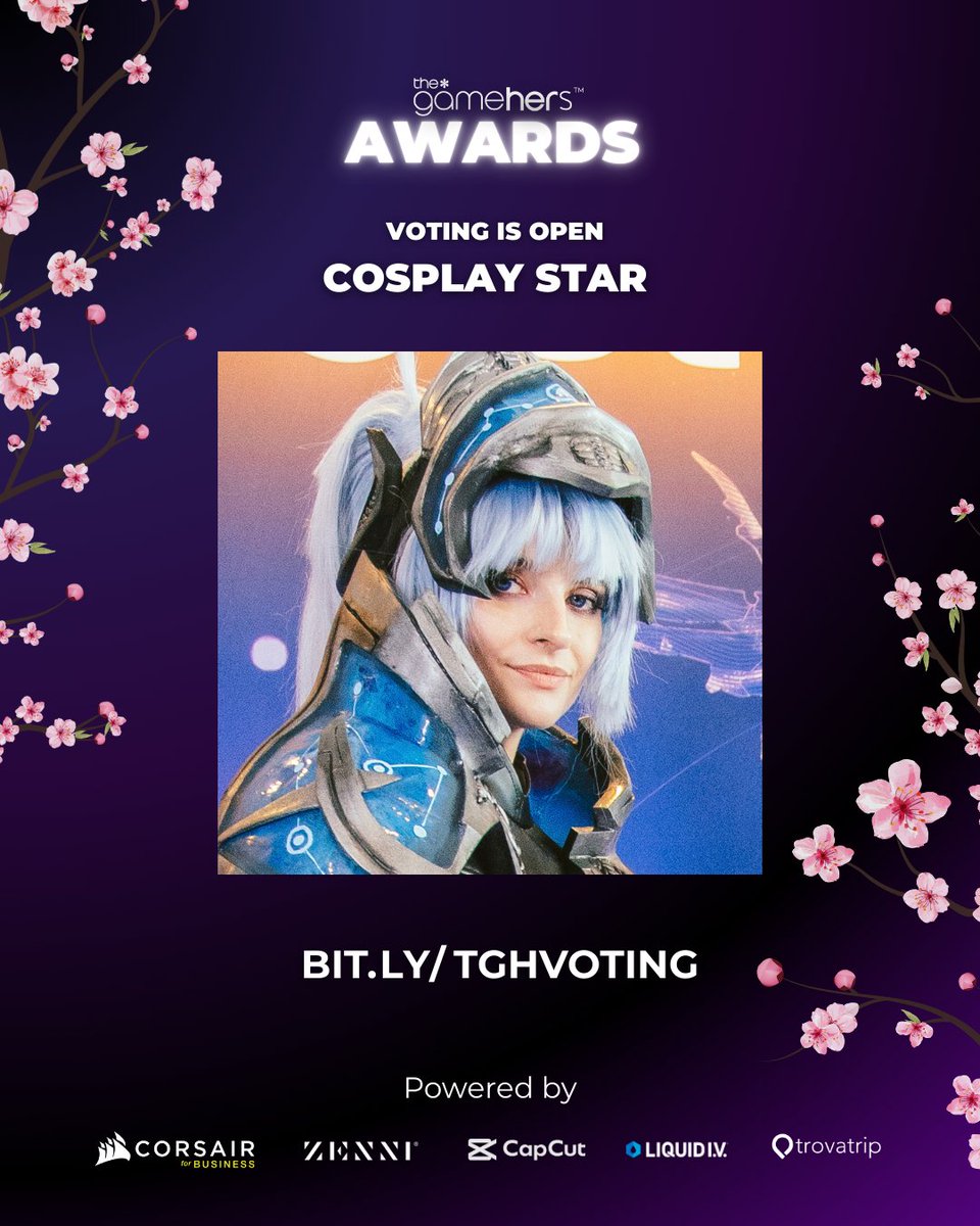 Karoinna's tweet image. The voting is now open! So exciting AAAAA!

I will probably be posting links and reminders non stop now 🤣

#thegamehersawards #cosplaystar #gameindustry #costumemaker