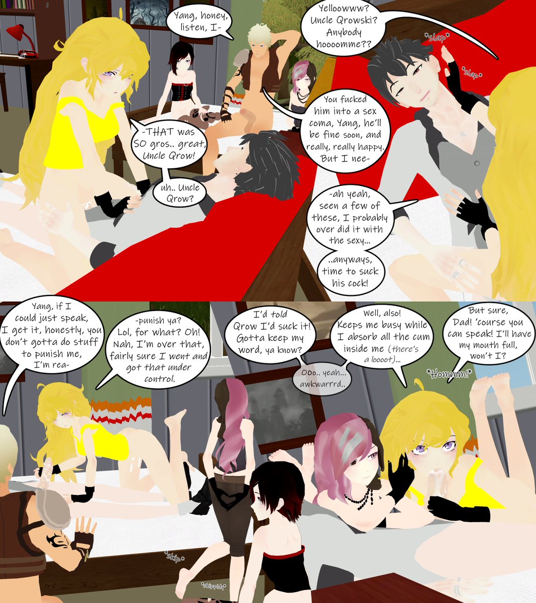 (pt 9) with the snacc games interrupted, the snacc games begin! Mind games!! Maybe? 
Will Ruby not die!?!?! Find out now!! Because she does die!!! 😱😱😱😱👧🏻👧🏻👧🏻🔚🔚🔚!!