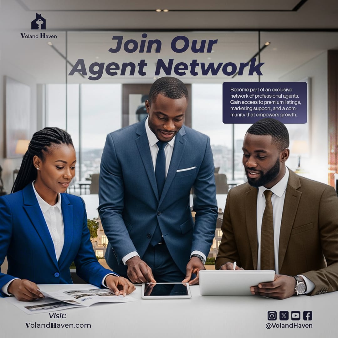 VolandHaven's tweet photo. 🛡️ Real Estate Agents: Level Up with Voland Haven, Nigeria's Emerging Digital Property Marketplace! 🇳🇬

Tired of low-visibility listings and unreliable leads? Join us to connect renters to verified homes—and keep 100% of your earnings.

How We Help Agents Like You:
✅ Increase Visibility with our SEO-optimized rental listings
✅ Generate Quality Leads from verified users ready to move
✅ Close Deals Faster with direct messaging tools

We're building Nigeria's most trusted rental platform and offering 'exclusive free listings' to get you started.
Feature your expertise—many users seek family-friendly homes in refined neighborhoods like yours!

Interested in:
 1. A featured agent profile on our platform?
2.  free premium listings to kick off?
3. Priority leads from our verified renter network?

DM us or reply to join!

No pressure—just mutual wins
 #RealEstateNigeria #PropertyNigeria #RealEstateAgent #LekkiProperties #VolandHaven2026