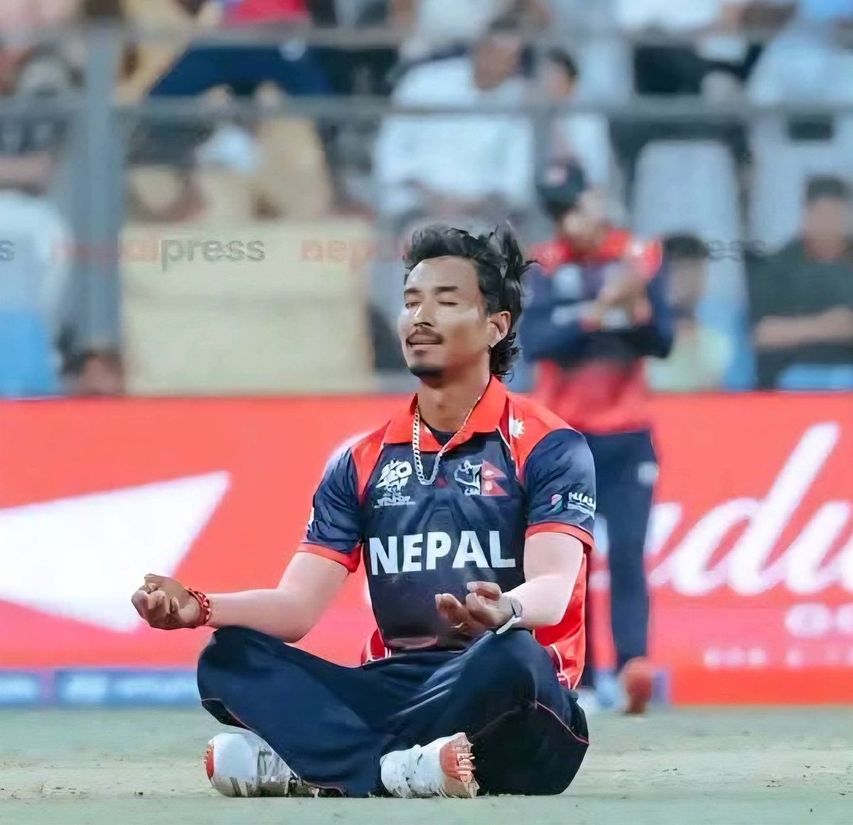 binchand's tweet photo. Congratulations team #Nepal 
You blink, game over !!
#ICCMensT20WorldCup2026 
#ICCT20WorldCup2026 https://t.co/JeWUHJDabr