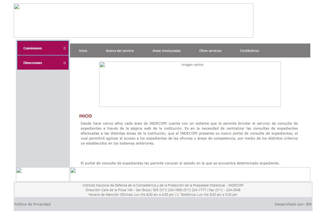 Fcopari's tweet photo. Amigos de @IndecopiOficial, casi todo su portal web se encuentra inoperativo. Por ejemplo, el módulo de seguimiento de trámites es inservible py robado en varios navegadores. Tampoco veo un link que me lleve a su libro de reclamaciones y su central me envía al lugar 30 en la cola https://t.co/VSfLfqefRm