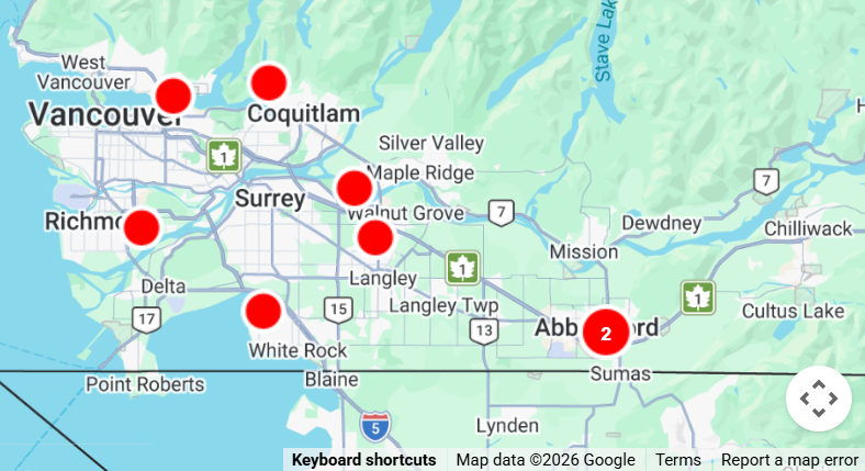 ionixprobattery's tweet photo. If you live or run a business in the red dot areas with electricity cut off today, DM us for a consultation on how to keep life uninterrupted next time.

Photo: Real-time snapshot of BC Hydro outages map 9:45 AM today.

#powerbackup #energystorage #homebattery #ionixsmartwall https://t.co/agDWijqYN5