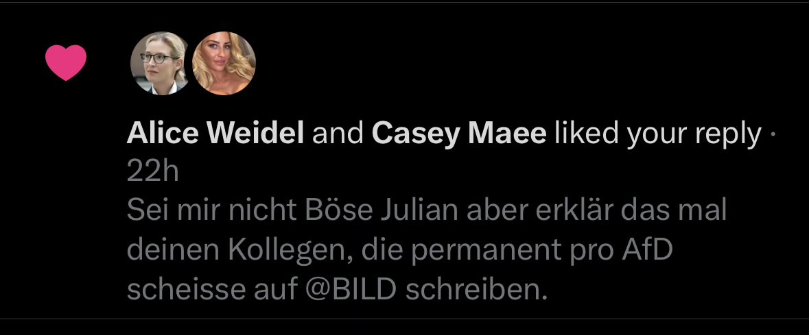 Ist die echt zu doof um zu kapieren, dass das nicht pro AfD war? Oder findet sie ihre Partei selber Kacke?