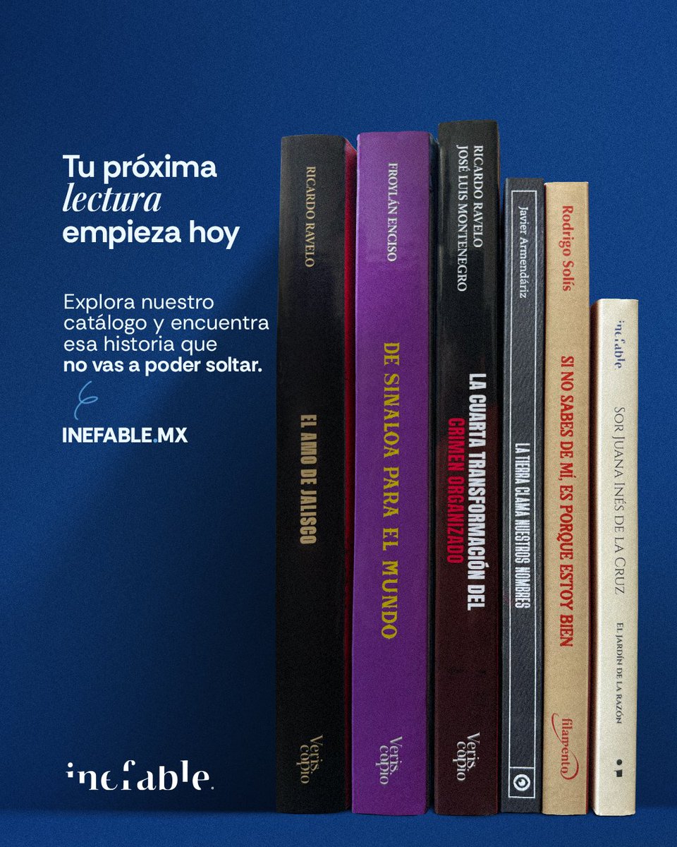 InefableLibros's tweet photo. ¿Y si tu próxima historia favorita empieza hoy? Entra a https://t.co/93bPA9DpO2 y descarga gratis los primeros capítulos de nuestros títulos. Hay libros que te están esperando.

#ContamosHistorias https://t.co/WiMzuvdwWw