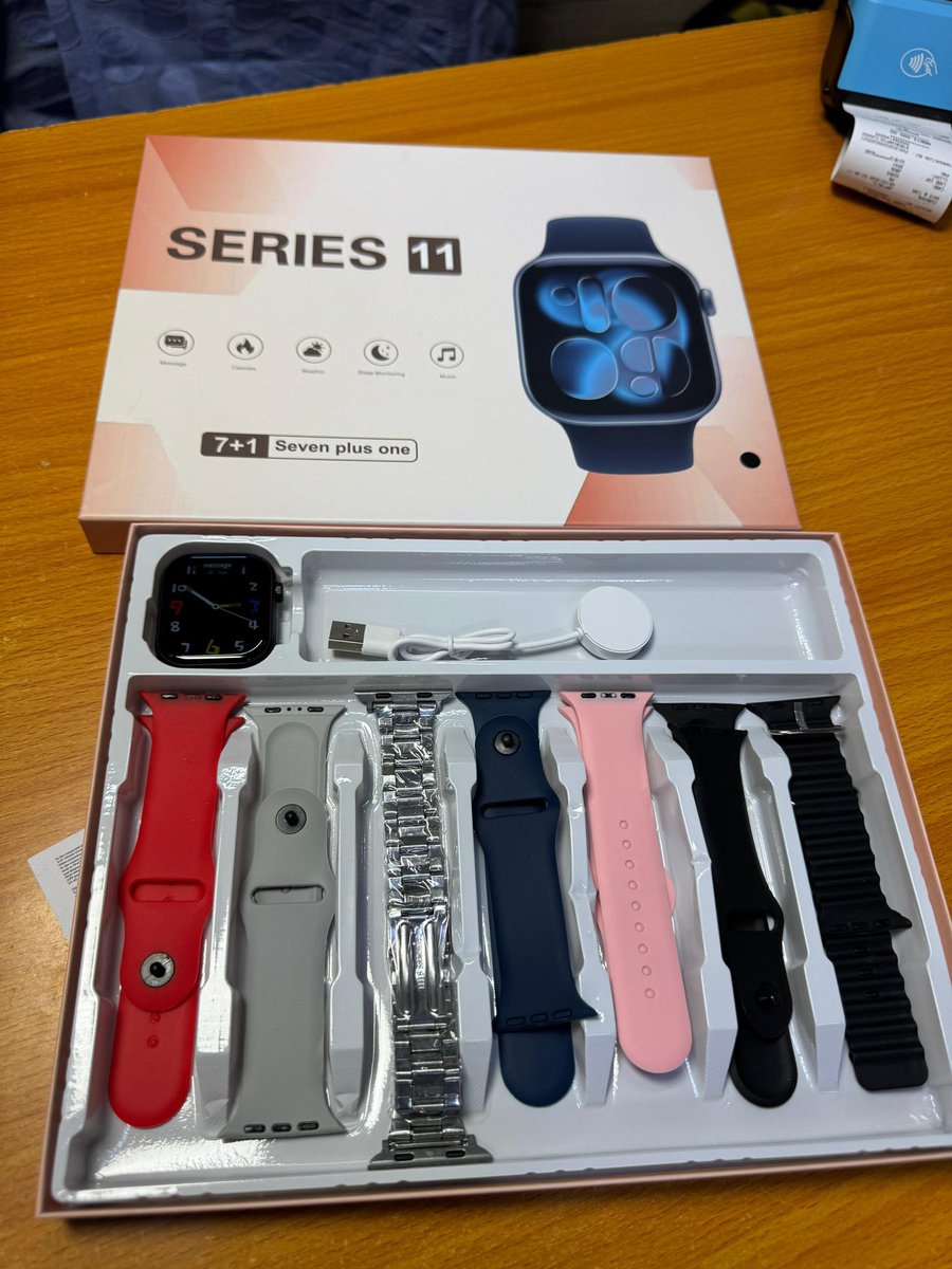 YKMERCHANDISE's tweet photo. Series 11 smart watch with 
7 straps (chain included)

Price: 18,000

Location: KANO STATE
DM 📩/ 08101754525
Whatsapp: https://t.co/P7eXUuUVvw https://t.co/8WtJk7Q4tB