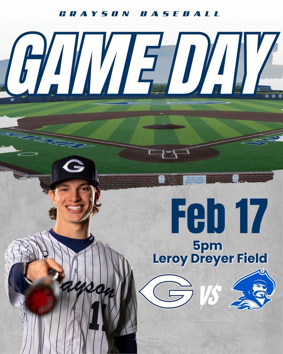 🚨GAMEDAY🚨 hitting the road to begin a three game series! 

🆚#2 Blinn 
⏰5pm
📍Leroy Dreyer Field
📺 tinyurl.com/3z86wrzc