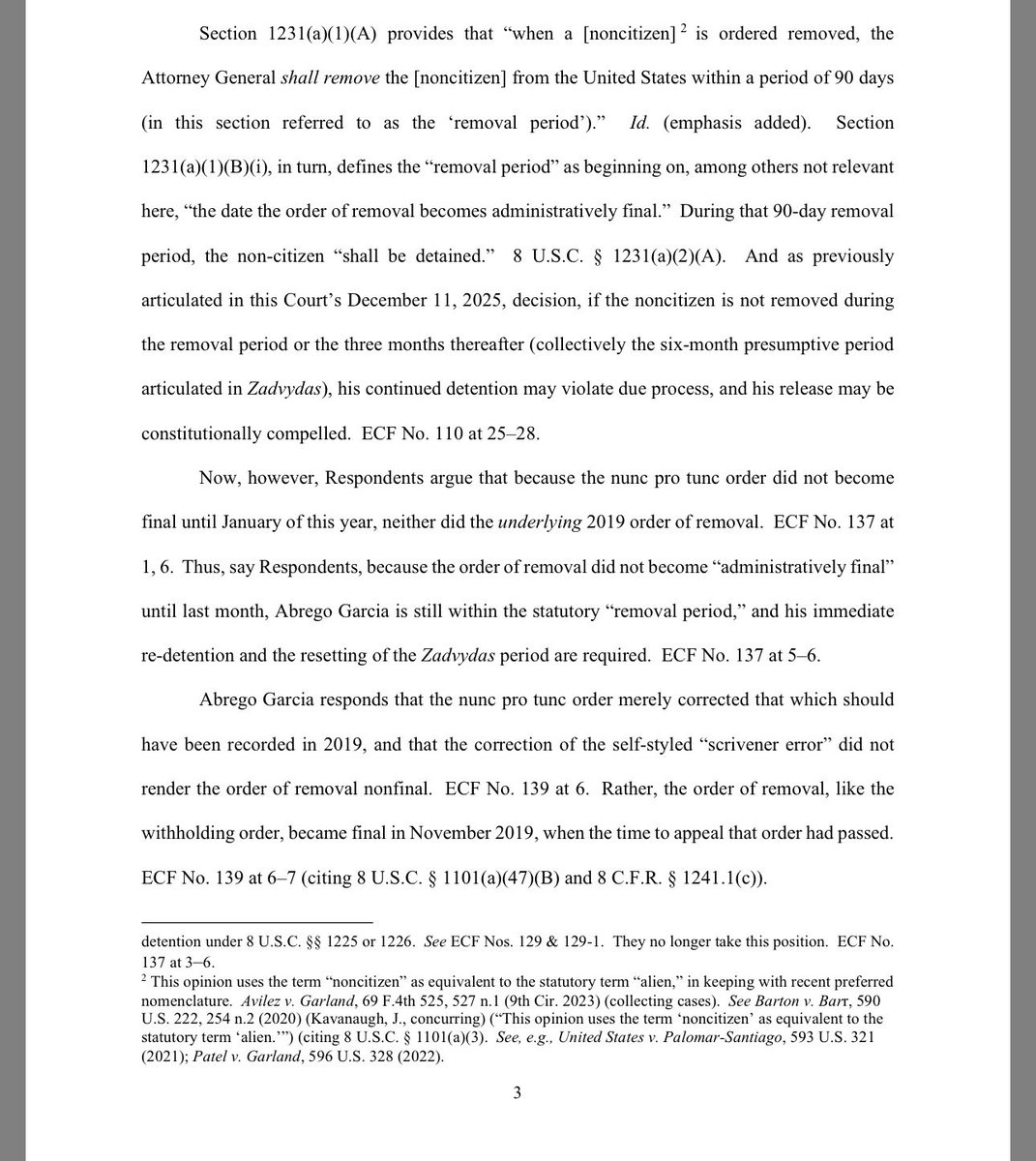 BlueSkyAmb's tweet image. ICE screwed up, tried to detain him again, and Judge Xinis shut it down. Kilmar Abrego Garcia isn’t a criminal—he’s a victim of a broken system. Enough is enough. #StandWithKilmar #ICEFail #Justice

courthousenews.com/wp-content/upl…