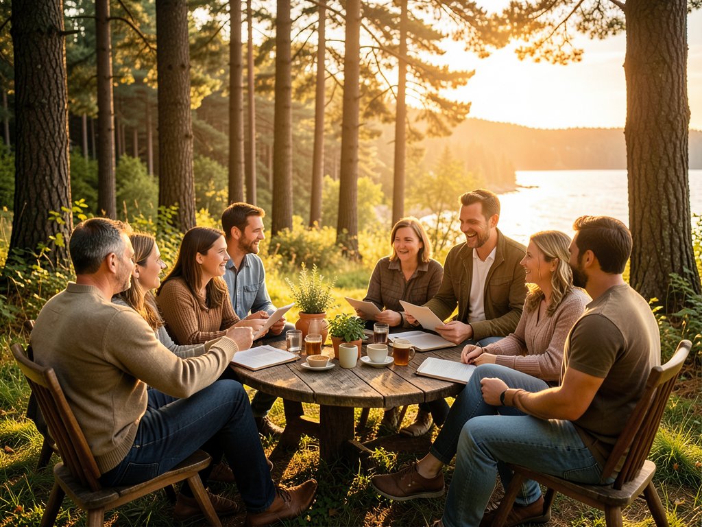 Thmf2009H's tweet photo. The golden hour glows over our community garden, turning simple chats into shared dreams. It is the perfect space to trade stories and plan for a better future together. We are proud to build these connections alongside @DataHaven_xyz. Join us tonight. https://t.co/sMcNAjF6Hj