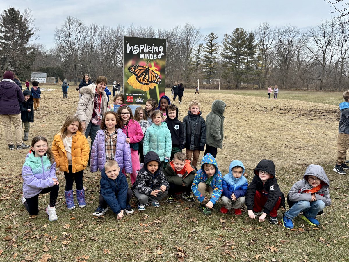 BGSchools's tweet photo. Thank you to the Toledo Zoo’s Project Prairie team for visiting Conneaut Elementary today! Our students (PK-5th) had a blast learning about prairie ecosystems and were excited to plant the seeds they received to help our school prairie grow! https://t.co/CF0E52HVql