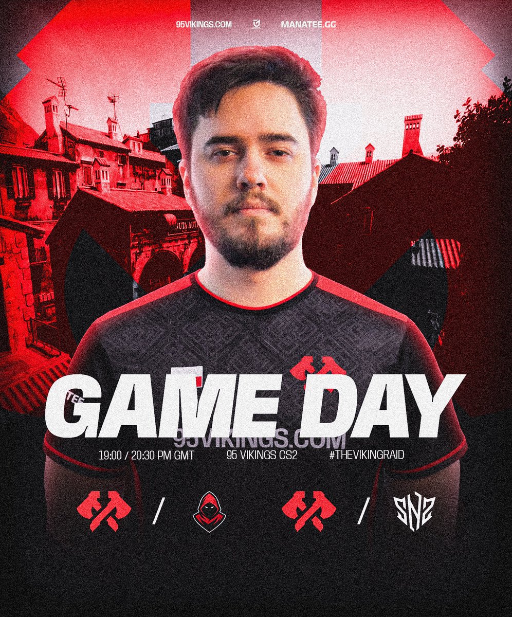 GAME DAY | <a href="/CounterStrike/">CS2</a> 

Who's ready for a night of Counter-Strike... We definitely are, as we have two <a href="/ESEA/">ESEA League</a> fixtures against Depressed9 &amp; <a href="/snz_esports/">snooze</a>! 🎉

🕖 | 7:00 PM GMT
🕣 | 8:30 PM GMT
🍿 | twitch.tv/95vikings
🎙️ | <a href="/PASTELAIMS/">Pastel #protectyourJoy</a>

#TheVikingRaid 🏴‍☠️