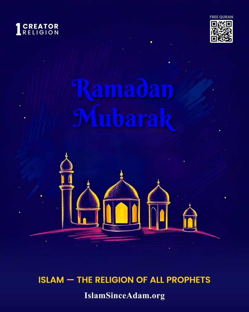 IslamSinceAdam's tweet photo. Ramadan Mubarak 📷

#IslamSinceAdam #DiscoverIslam #WhoIsAllah #OneGodOneReligion #LearnIslam #Ramadan https://t.co/Rg661Blxwd