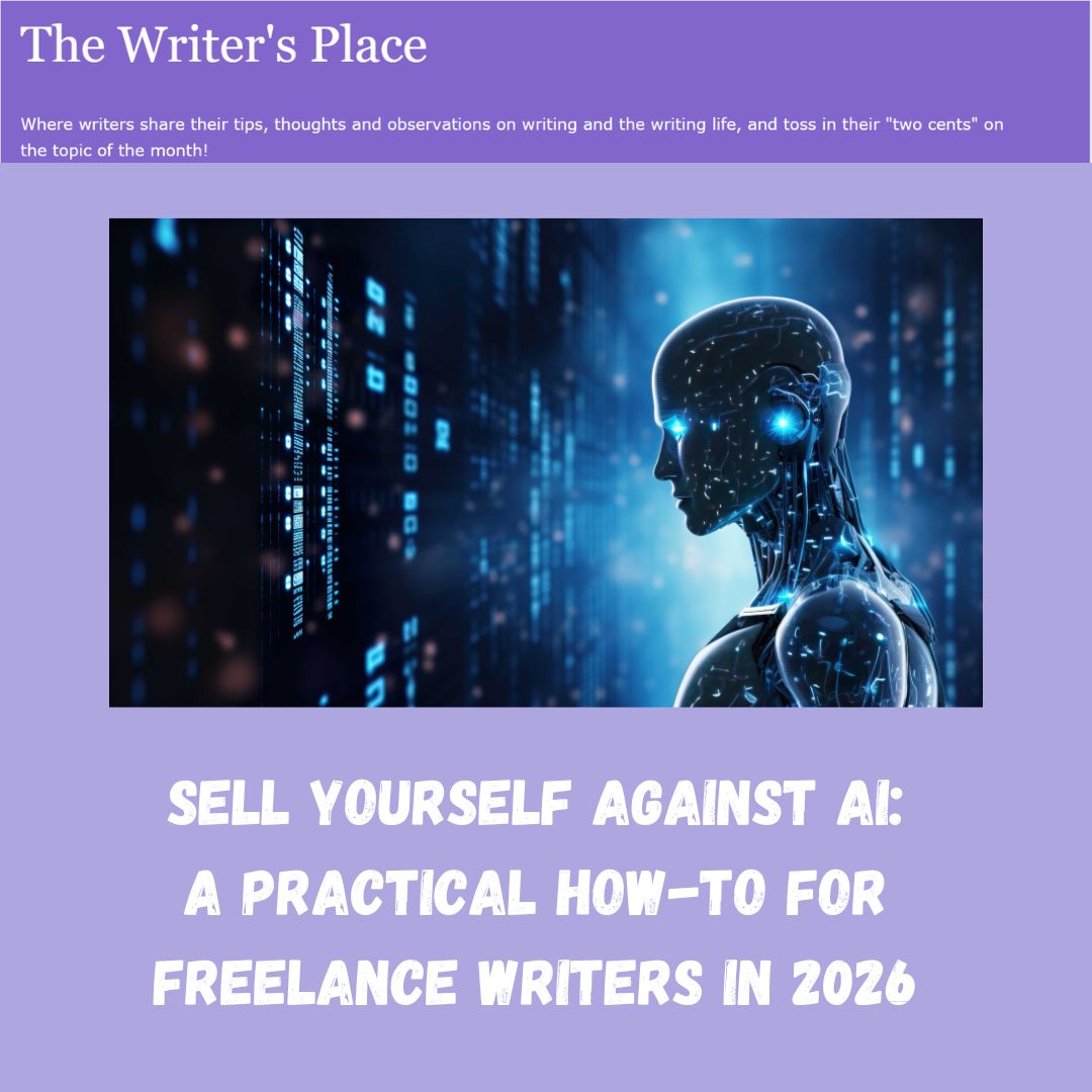 NChristie_OH's tweet image. Frustrated by clients who choose AI over your writing ability? In Sell Yourself Against AI, a guest post by Kait of Your Six Figure Self on The Writer’s Place, you’ll gain tips on how to position yourself and upsell your talents. buff.ly/L6lfS0v #freelancewriting