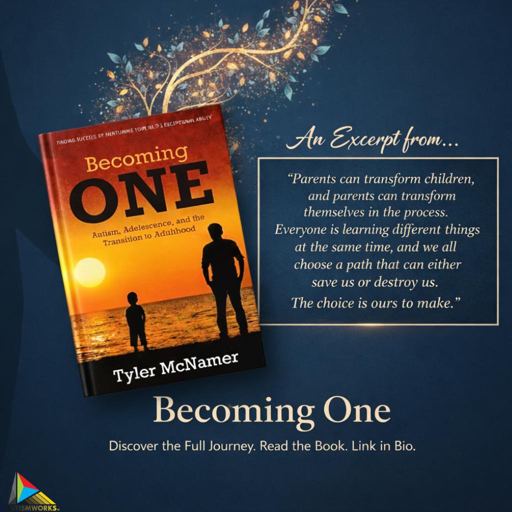 AutismWorks_AW's tweet photo. Parenting changes our children — and it changes us too.
 The choice is ours to grow through it. 💛
 Becoming One is a journey of strength, autism, and transformation.
Get your copy: https://t.co/UFKshbfoNl https://t.co/fBhSLf39iX
