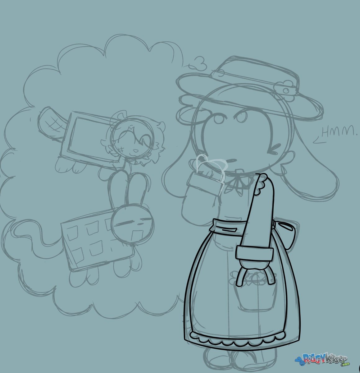 Wip of that three way romance ship I’m starting to like