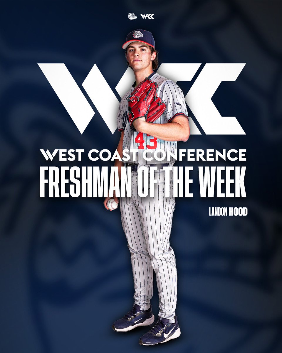 ZagBaseball's tweet photo. First @wccsports weekly award of the year ✅! #GDTBAZ https://t.co/R2N4MHKn6O