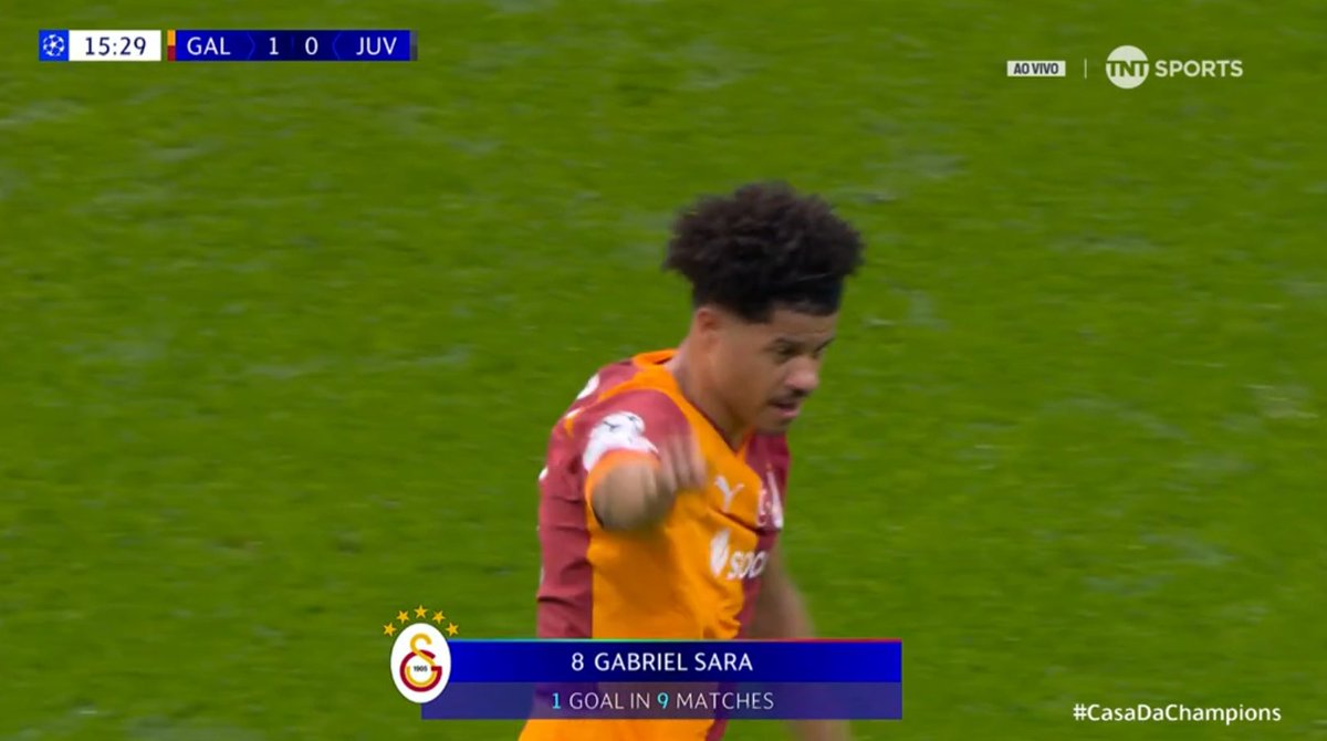 Em algum lugar no céu o Barolo está dando nota 1 pro nosso Gabriel Sara metendo gol na Juventus em plena Champola