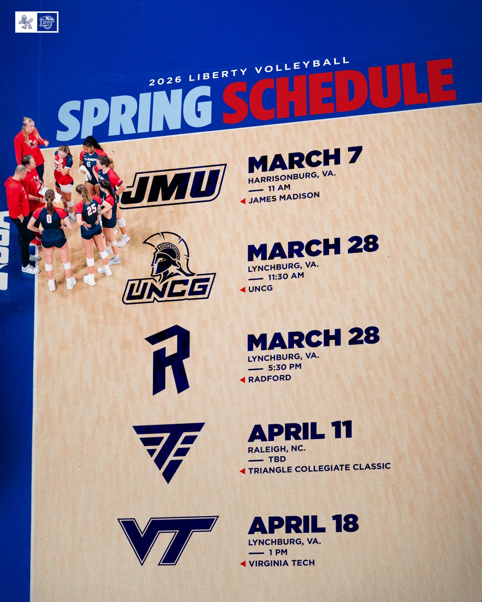 Liberty Volleyball tweet media