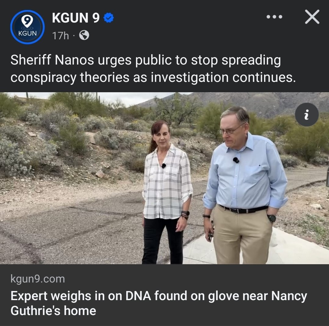 Nanos, maybe provide better press conferences for the Nancy Guthrie investigation? 🤷‍♂️
facebook.com/share/1CAc7BJx…