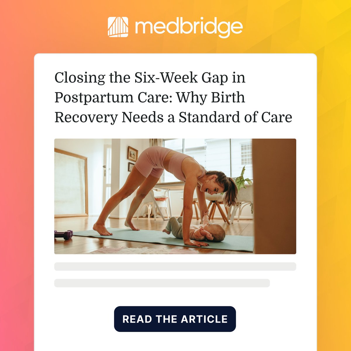 Medbridge tweet media