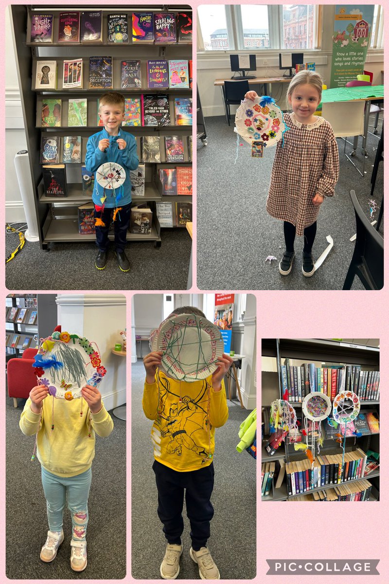 HaltonLibraries's tweet image. I’m not going to “gobblefunk”around with words our dream catchers were simple “whiz popping” at Widnes library’s BFG dream catchers event today HH